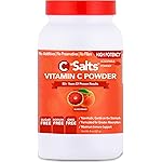 C-Salts Vitamin C Powder Supplement - 100% Pure High Dose Buffered Vitamin C Powder for Immune Support - Organic, Sugar-Free, Vegan, Non-GMO, Stomach-Friendly, Blood Orange 8oz