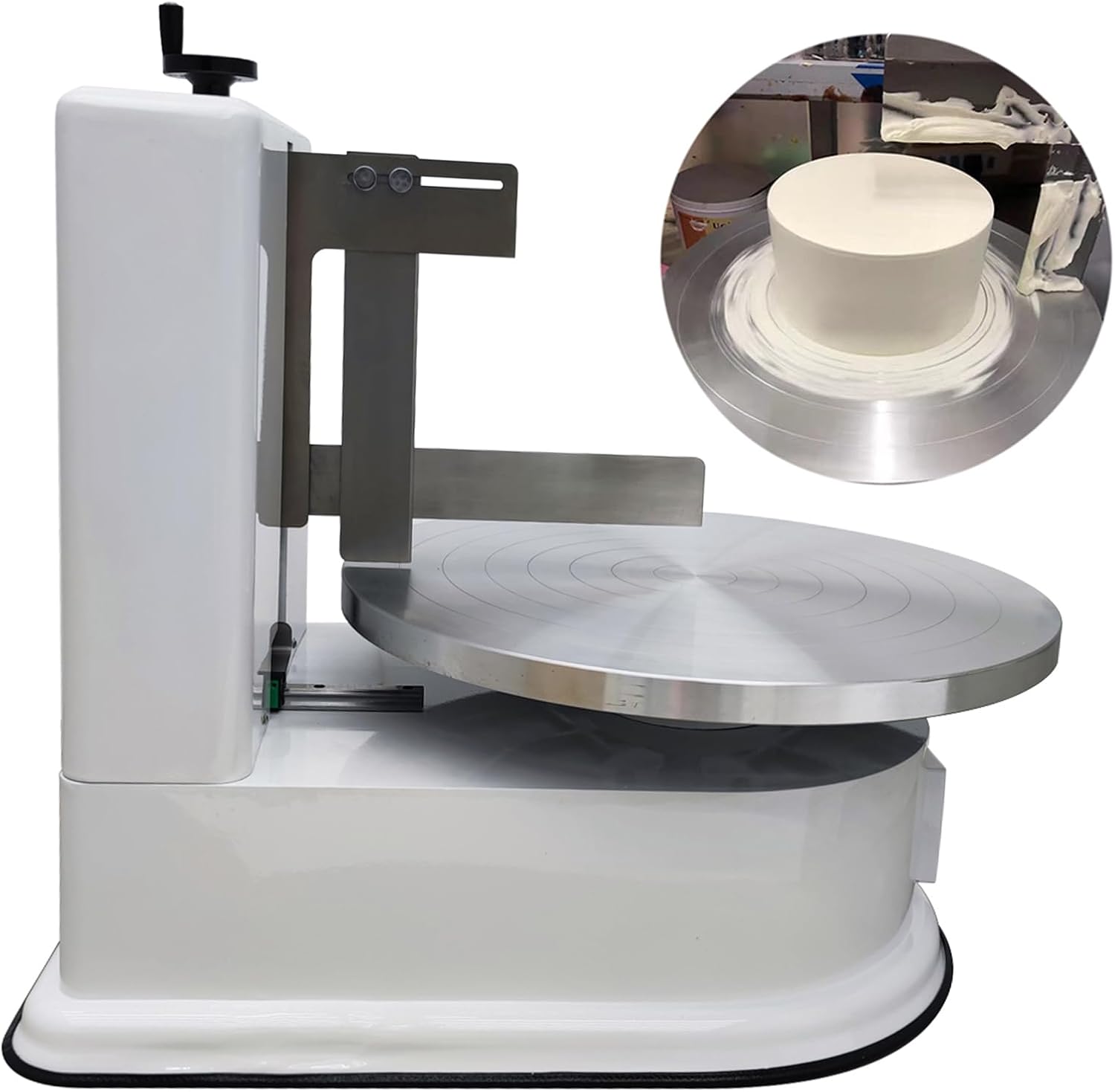 4-16INCH Cake Cream Spreading Coating Smearing Machine Cake Cream Decorating Spreader with LCD Operation Panel 60W 110V