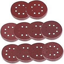 Yardenfun 50 Peças 8 5 Lixadeira De Metal Lixadeira Orbital Almofadas Lixadeira Orbital Lixa Pólo Lixadeira Gancho E Laço Discos De Lixa Faixa Pedaço De Papel Mosquetão Mini Bandeja De