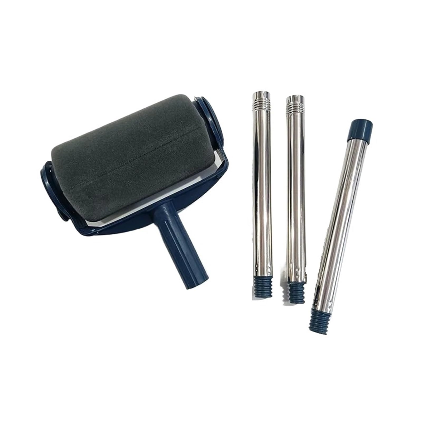 Juego de rodillos de pintura multifuncionales recargables con cepillo de bordes, kit de pintura de precisión para renovación del hogar y proyectos de bricolaje, suministros de pintura completos (1