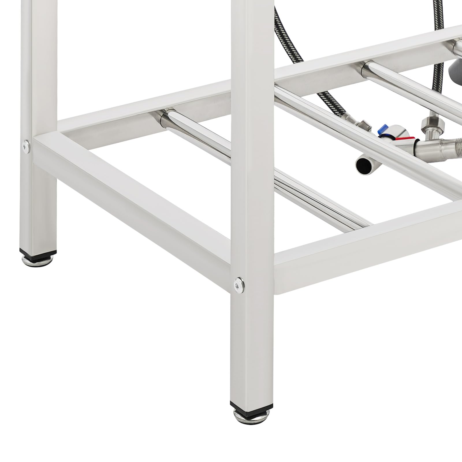 Fregadero de cocina Legwfdthy de acero inoxidable, independiente, 35 x 32 cm, moderno