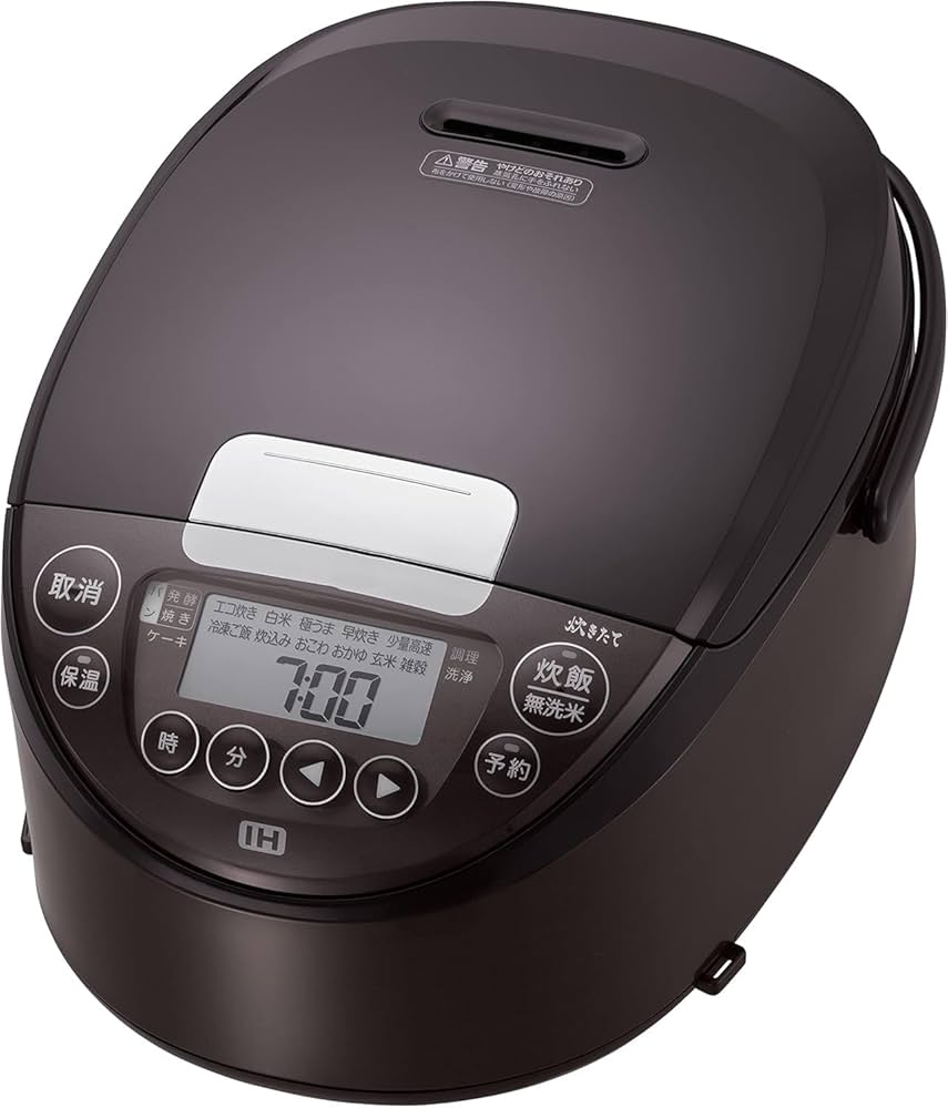 Amazon | 炊飯器 5.5合 IH式 炊きたて 遠赤黒厚釜 お手入れ簡単