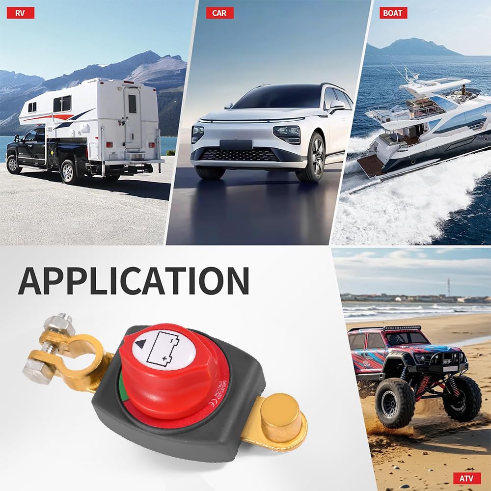 Interruttore Batteria 12V-48V 275A Greluma - Isolatore Impermeabile Per Camper, Auto E Barche - Foto 7