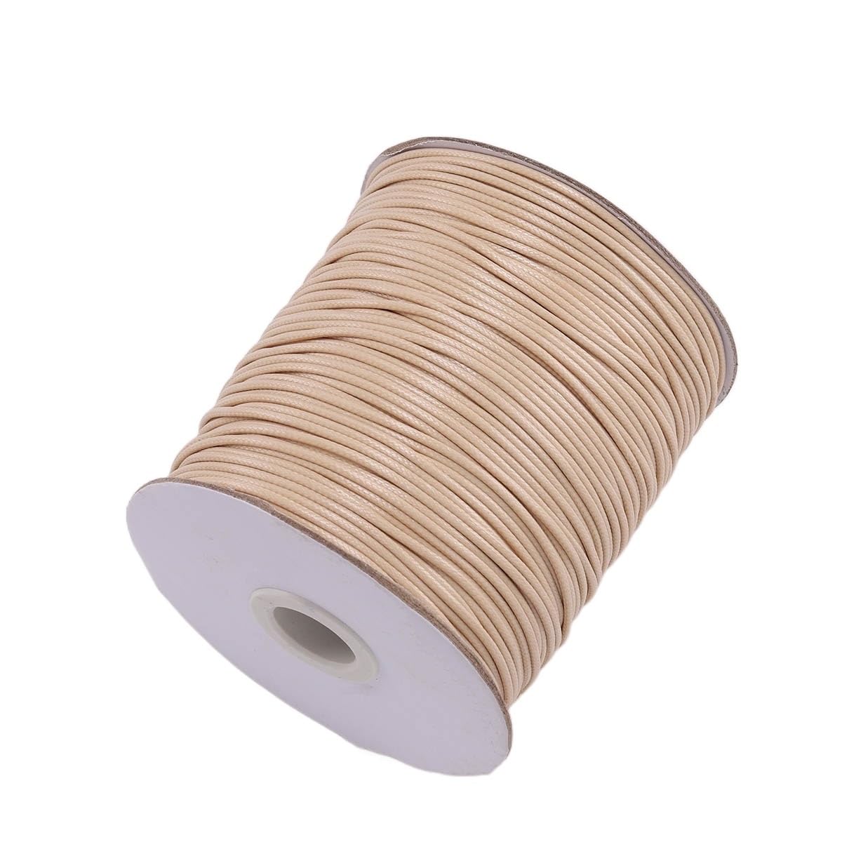 ZJCNHY Leather Cord Beading Cords Threads 10 Meters/Lot 0.5-2.5mm Leather Cord Round Wax Rope String for DIY Necklace Bracelet Jewelry Findings Making Accessories (Color : Camel, Size : 1.2mm)
