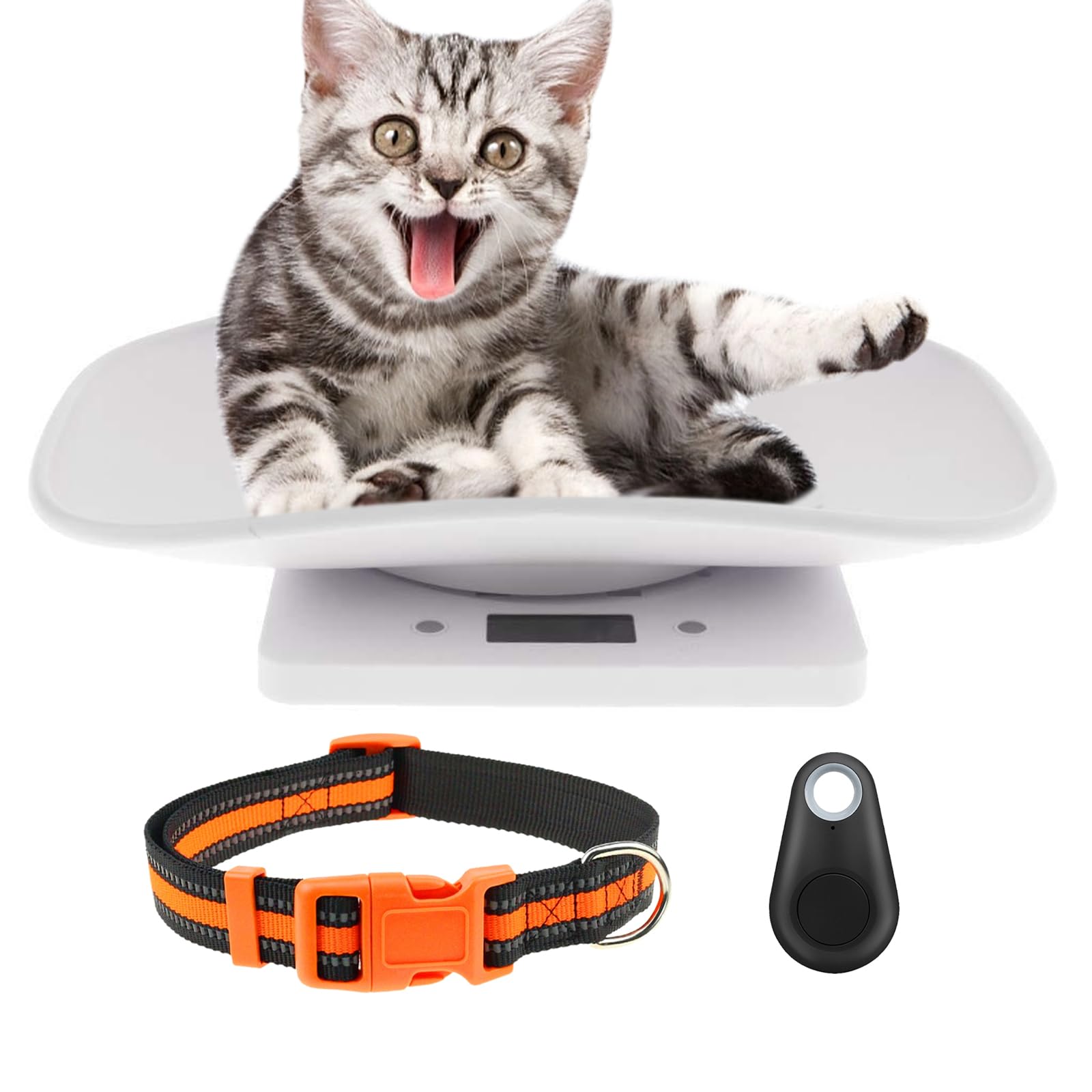 Reptiles Weight Scale,Small Animal Scale with Precision Grams,Multi-Function LED Display Pet Weight Scale(Max. 33 lbs),for Weighing Puppy/Kitten/Ferret/Guinea Pig/Tortoises/Food