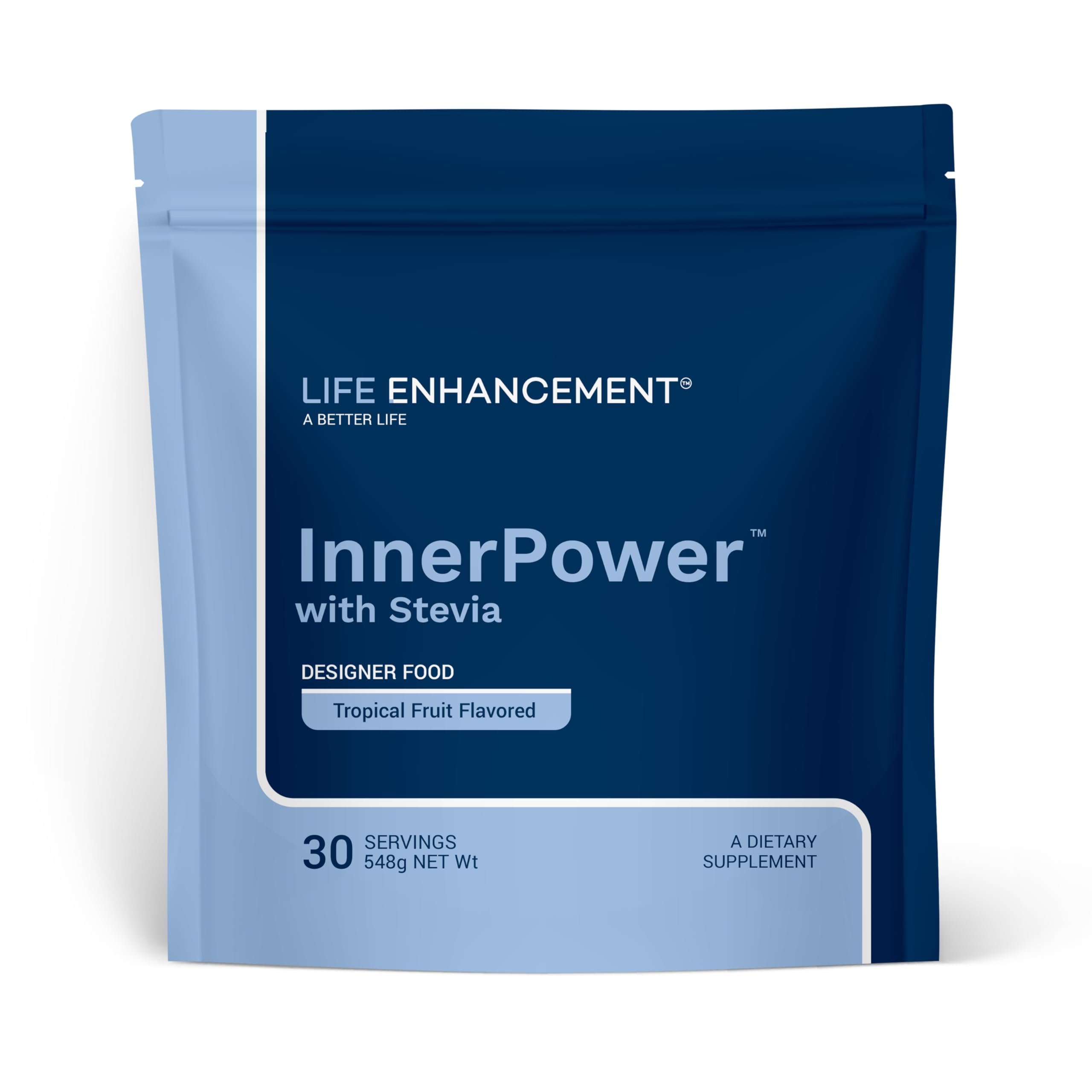 InnerPower with Stevia |Amino Acids, B Vitamins, Choline, Folate, Minerals, and More | 30 Servings