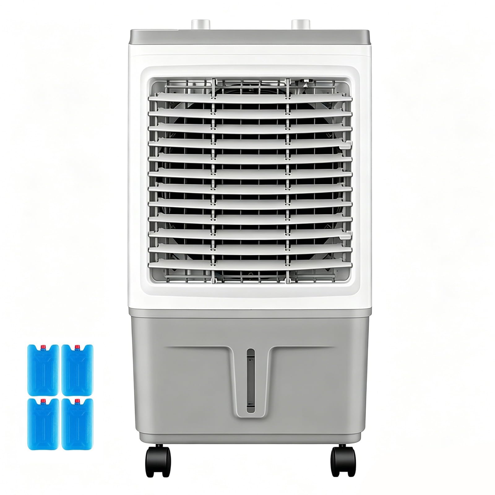 Lxrhlikg One Color Industry Swamp Cooler, Evaporative Air Coolers, Knob Control, 4 Ice Box, 6.6 Gal Tank, 60° Auto Oscillation, 3 Speeds