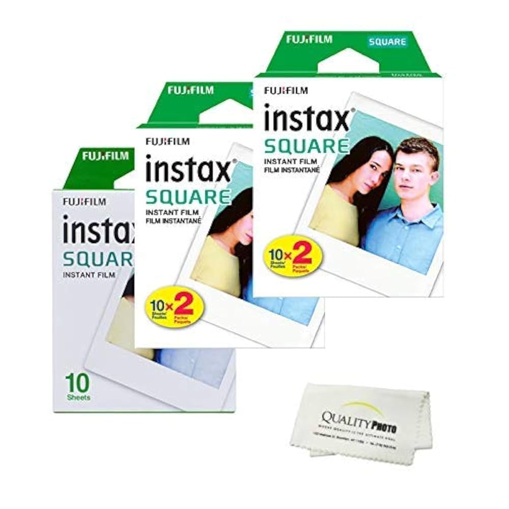 Fujifilm instax Square Film 11パック Amazon.com : Fujifilm Instax Square Instant Film - 80
