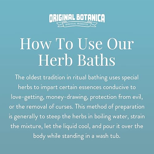 Original Botanica Uncrossing - Baño de hierbas de limpieza espiritual para el cuerpo, ritual de lavado de energía, protección negativa, purificación