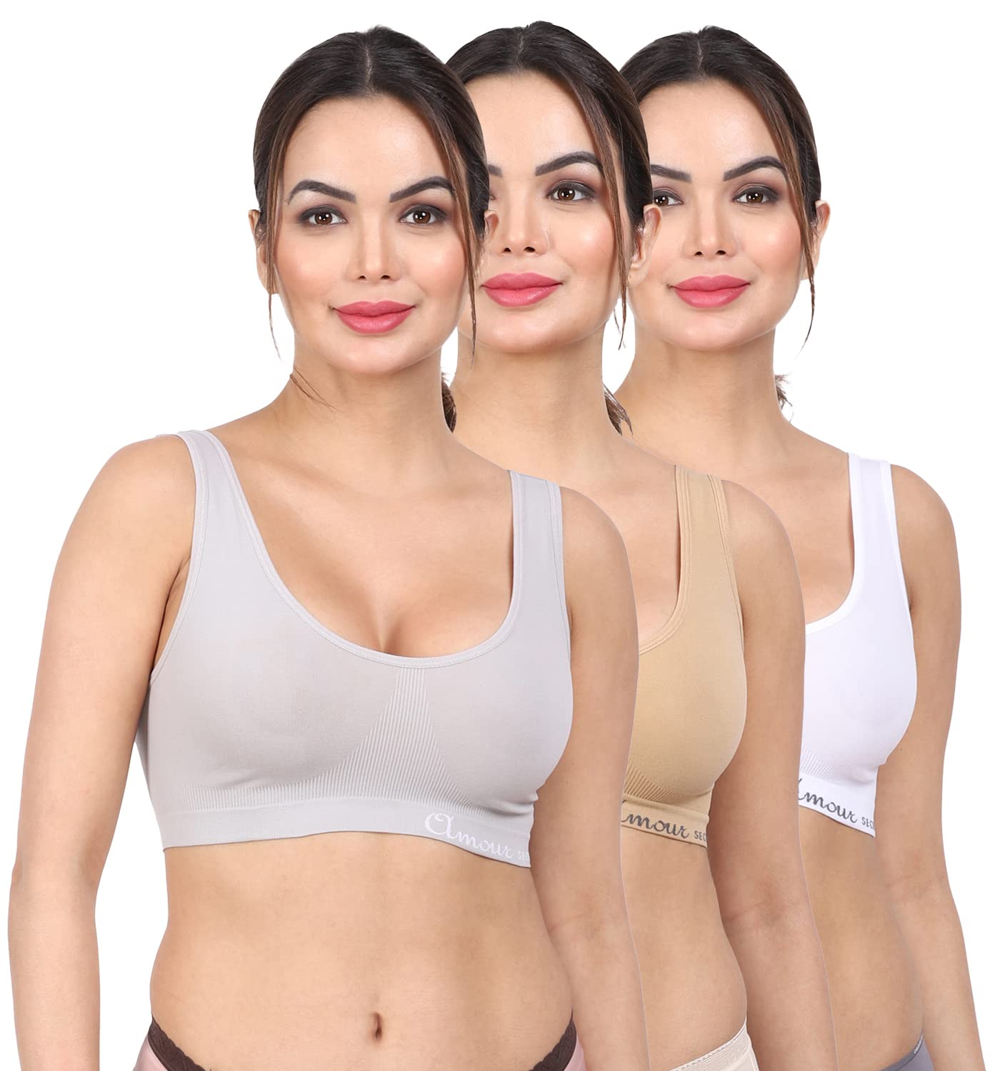 amour secret Women's Non Padded Air Bra Pack of 3 AB044N-picture-6