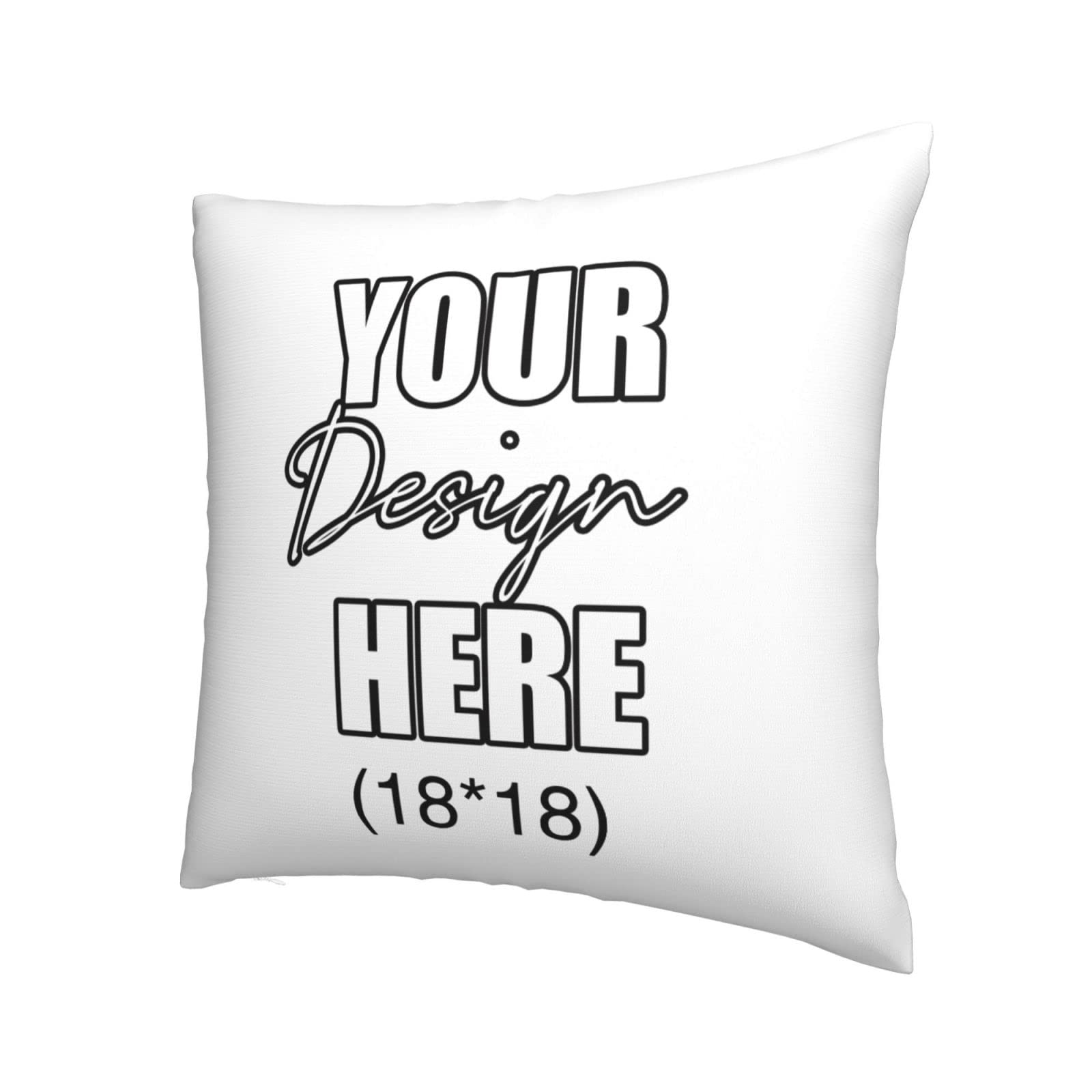 AmaPark Custom Design Photos or Text Outdoor/Indoor Throw Pillowcase, Personalized Pet Photo Pillow, Love Photo Throw Pillow, Wedding Keepsake Throw Pillow 18