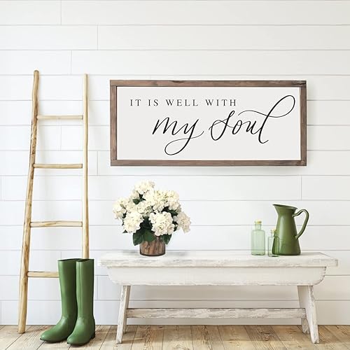 Vista 13 de NATVVA Póster impreso con texto en inglés «All Things are Possible» con texto en inglés «All Things are Possible», arte de pared cristiano para sala