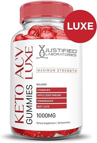 Miniatura 4 de Paquete de 3 gomitas Luxe Keto ACV de fórmula avanzada de 1000 mg Luxe Keto Gummies Vinagre de sidra de manzana formulado con jugo de granada