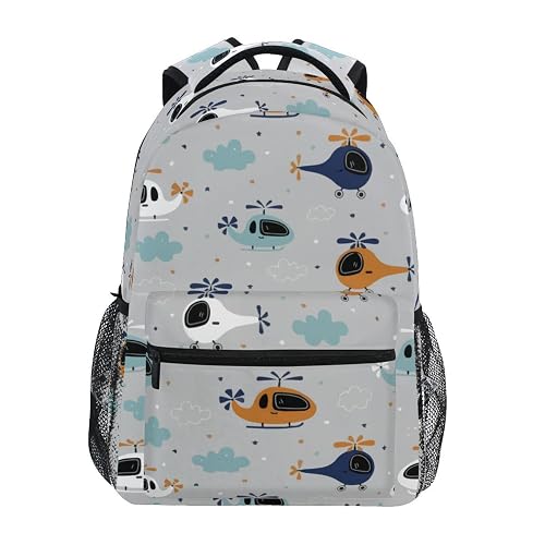 UWSG Kids Helicopter Bookbag for Boys Girls