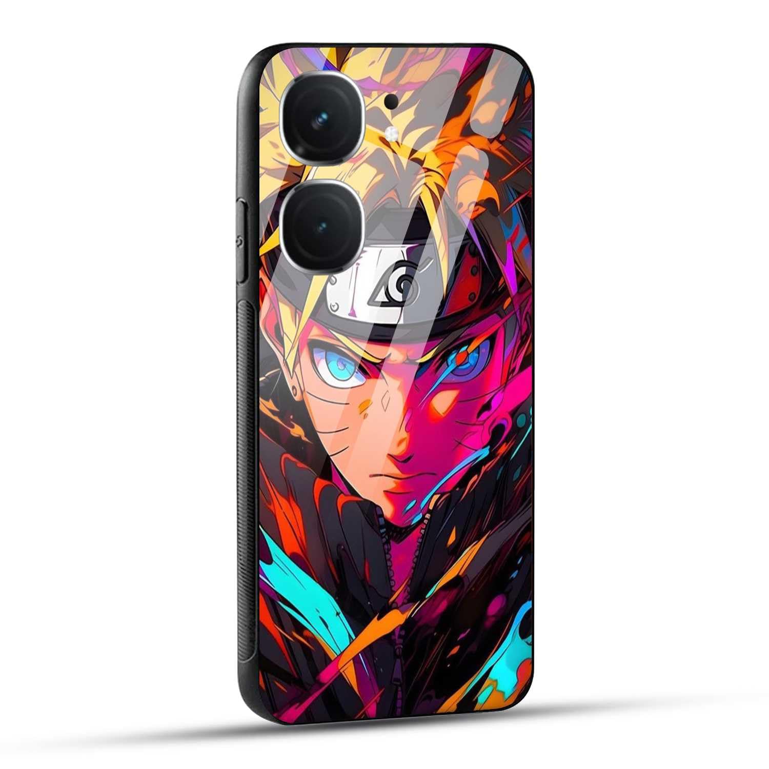 NDCOM Back Cover for iQOO Neo 9 Pro 5G (Glass and Black Silicone_Multi-Coloured) (B0D5SF8F6B) Amazon Price History, Amazon Price Tracker