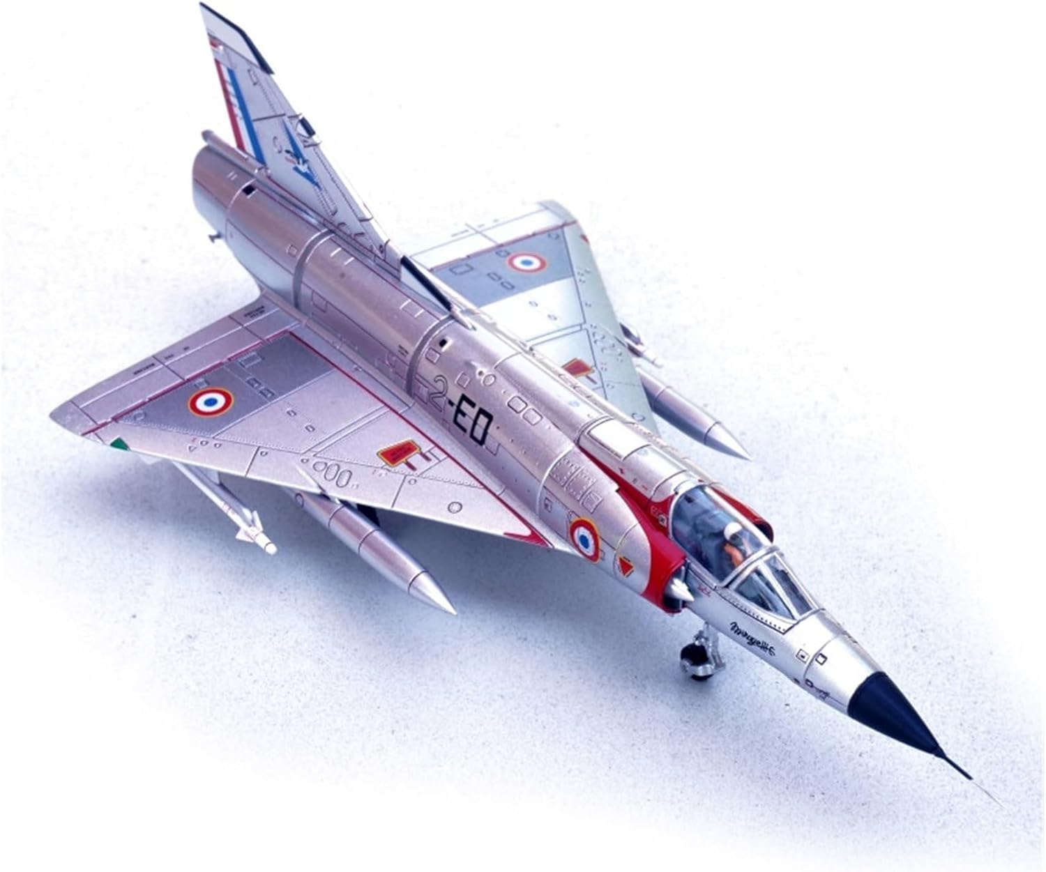1:72 for Phantom IIIC Fighter Jet Model Collector's Mini Display Figurine Multi-Color Decoration Metal Airplane(Silver B)