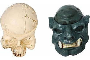 Intricate Resin Skull Tattoo Ink Cap and Cup Holder Stand