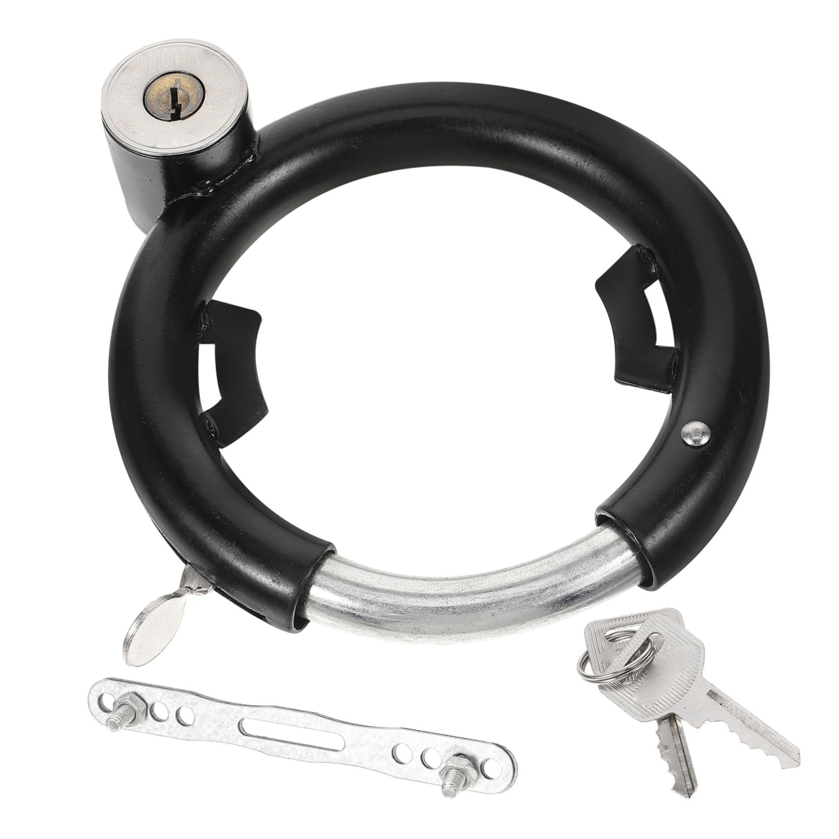 Lucchetto Rotondo Per Bicicletta in Metallo Resistente All Usura Adatto Manubri Telai e Portapacchi Per Mountain Bike Biciclette Standard e Scooter