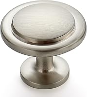 Ravinte 30 Pack 1-1/4 Inch Brushed Nickel Cabinet Knobs - Modern Round Drawer Pulls for Kitchen Dresser Doors