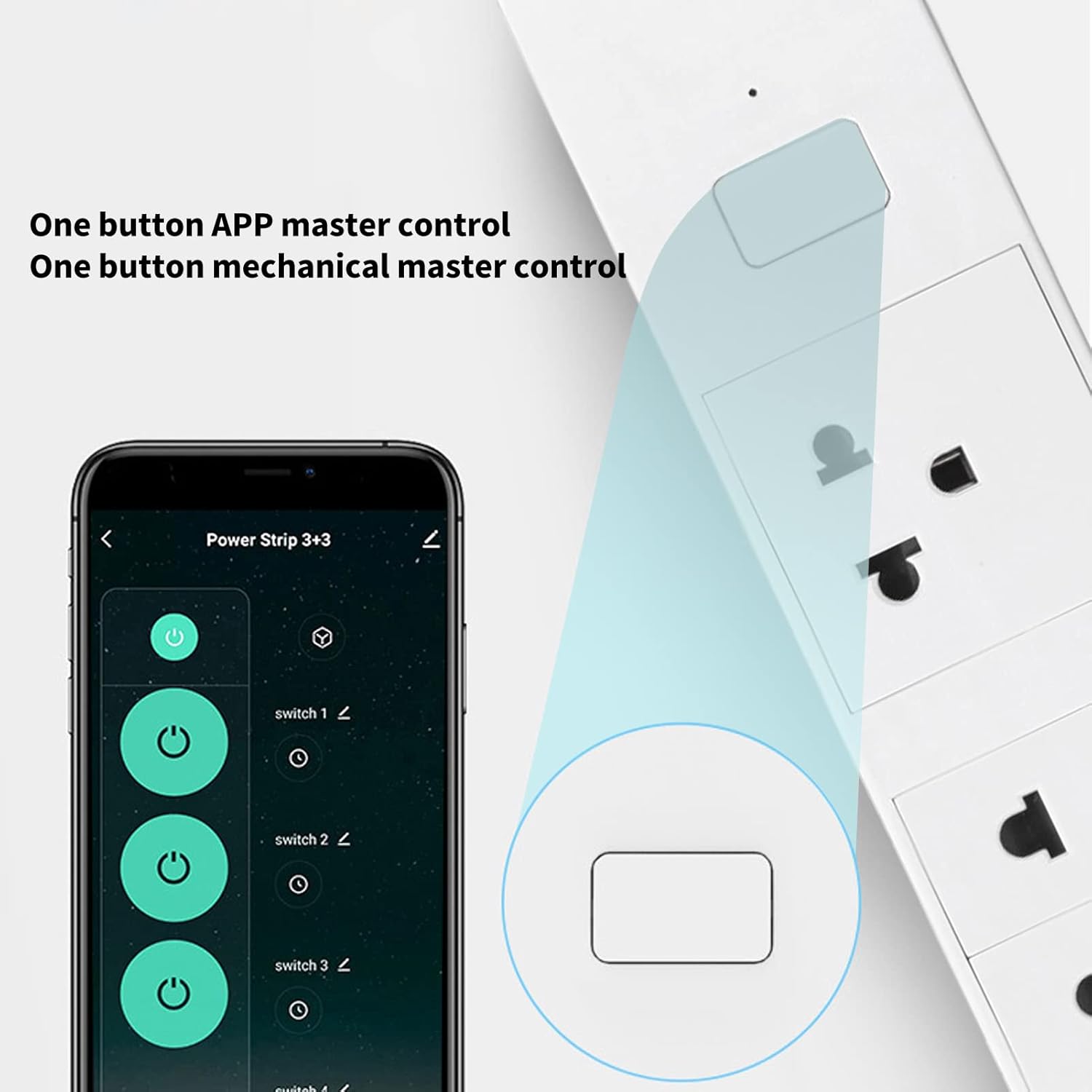 Power Strip Smart Plugs with USB Type C Output Voice Controlled via BLE App AC 100-250V (10A) US Plug