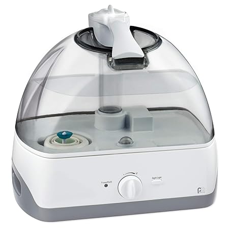 Perfect Aire PAU13 Tabletop Cool Mist 1.3-Gallon Ultrasonic Humidifier, Energy Star Rated, Medium/Large Room Coverage