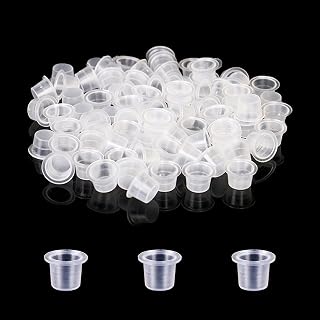 Small Tattoo Ink Cup - PEPAX 500 Pcs Disposable Tattoo Ink Cups Mixed Sizes 9mm Tattoo Pigment Cups Plastic Tattoo Ink Cups for Tattoo Ink