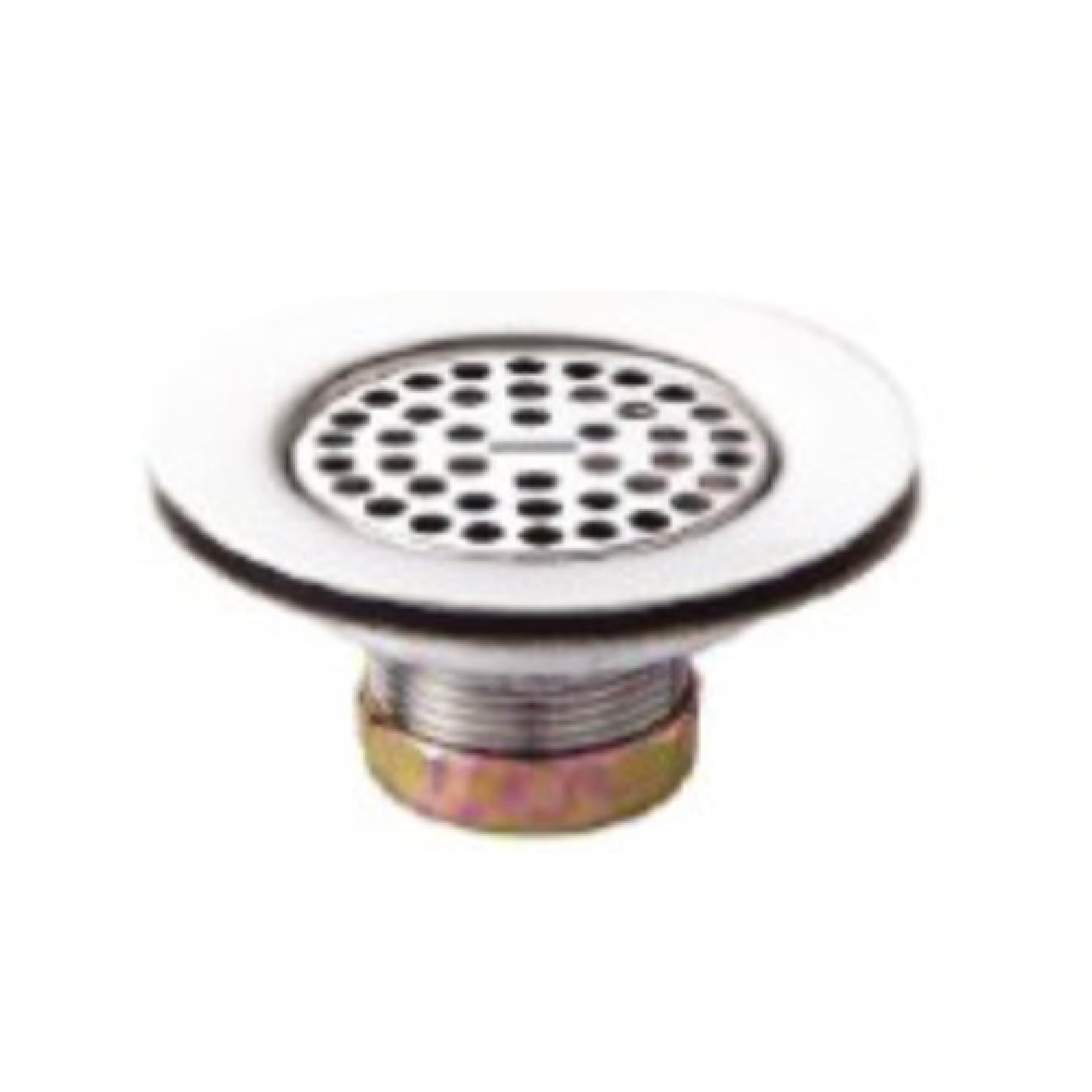 CSB International Products Stainless Steel Wide Flange Flat Top Strainer With Grid And Brass Nuts - Mfg #730BSS-2BN