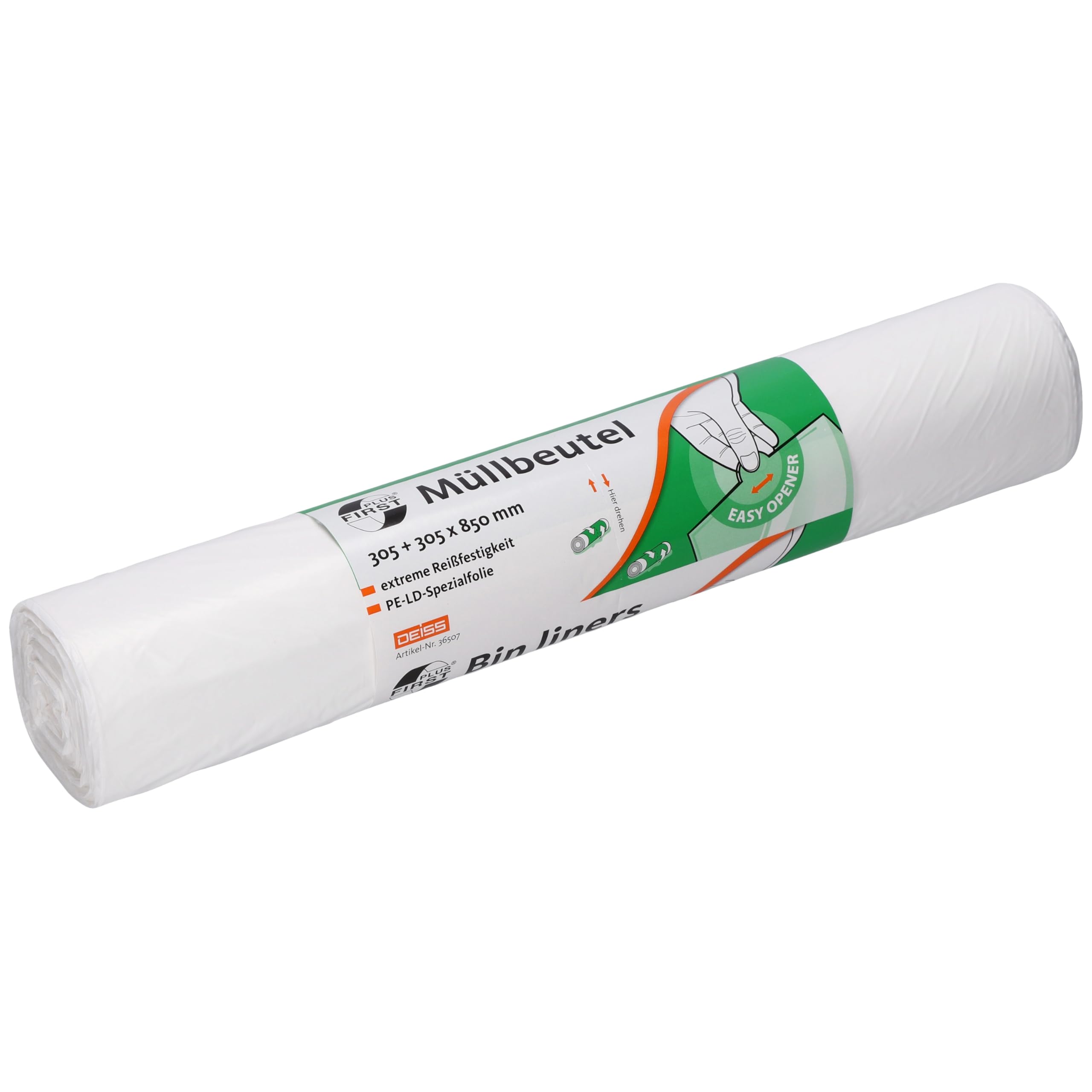 40 x White LDPE 1A Bin Liners 80L Suitable for Wire Mesh Baskets