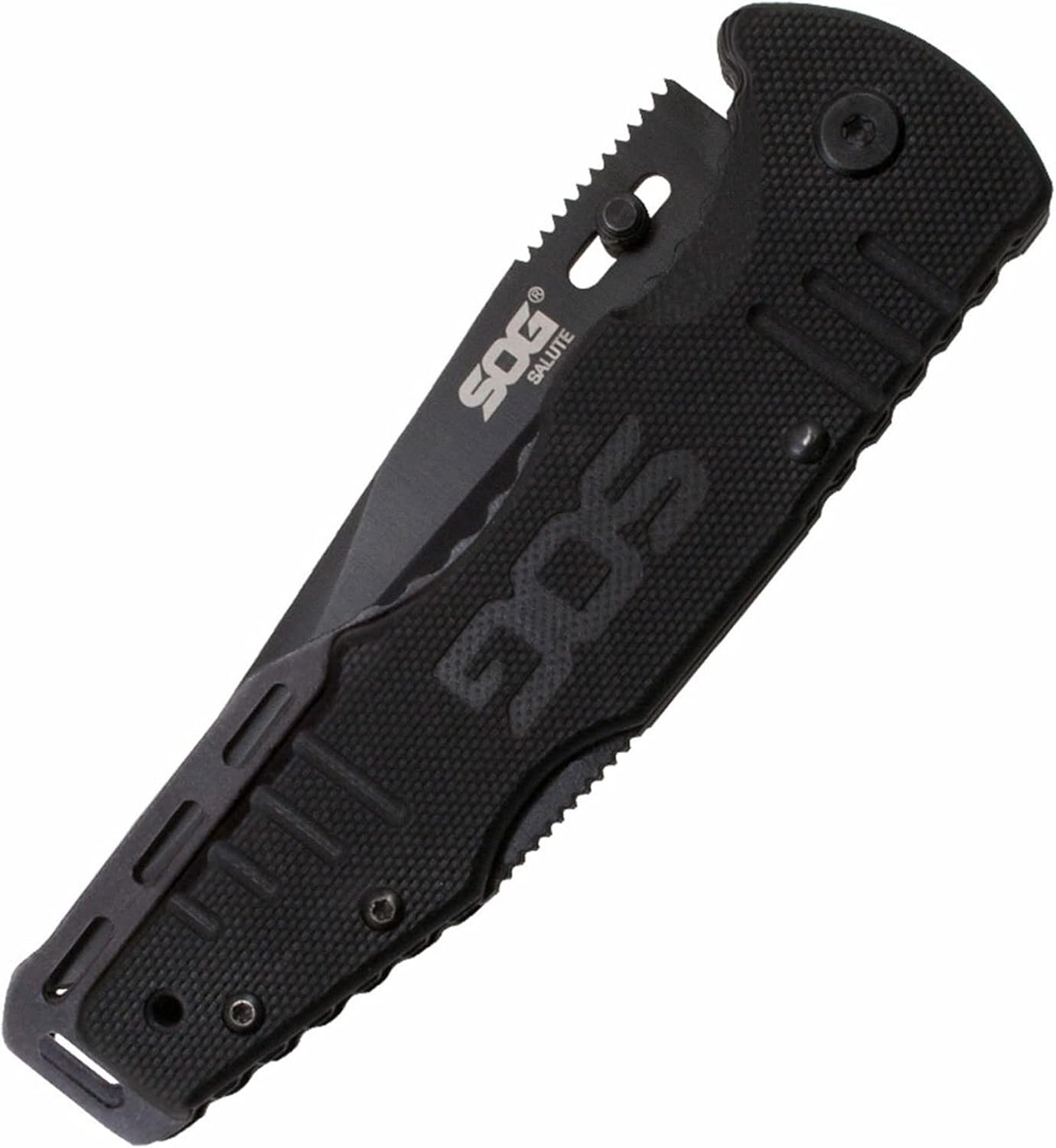 Fusion Salute, G-10 Handle, Black Blade, Plain