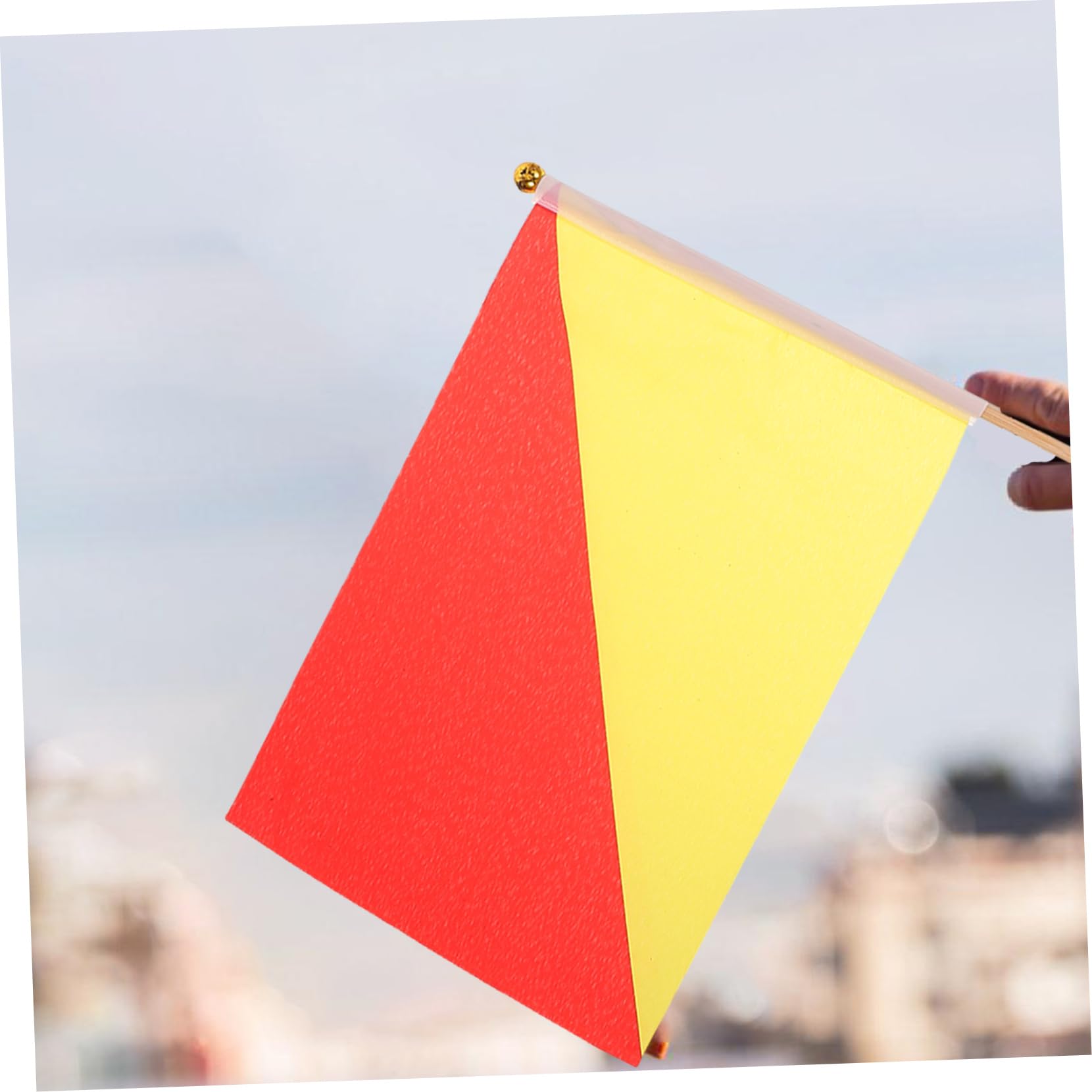 Toddmomy 4 Sätze Signalflaggenstange Leitflaggenmasten Montierte Schiedsrichterflaggen Fußball Werbeflaggen Campingflaggen Flagge Mit Hakensatz Marine Marine Holz 6 Stück * 4