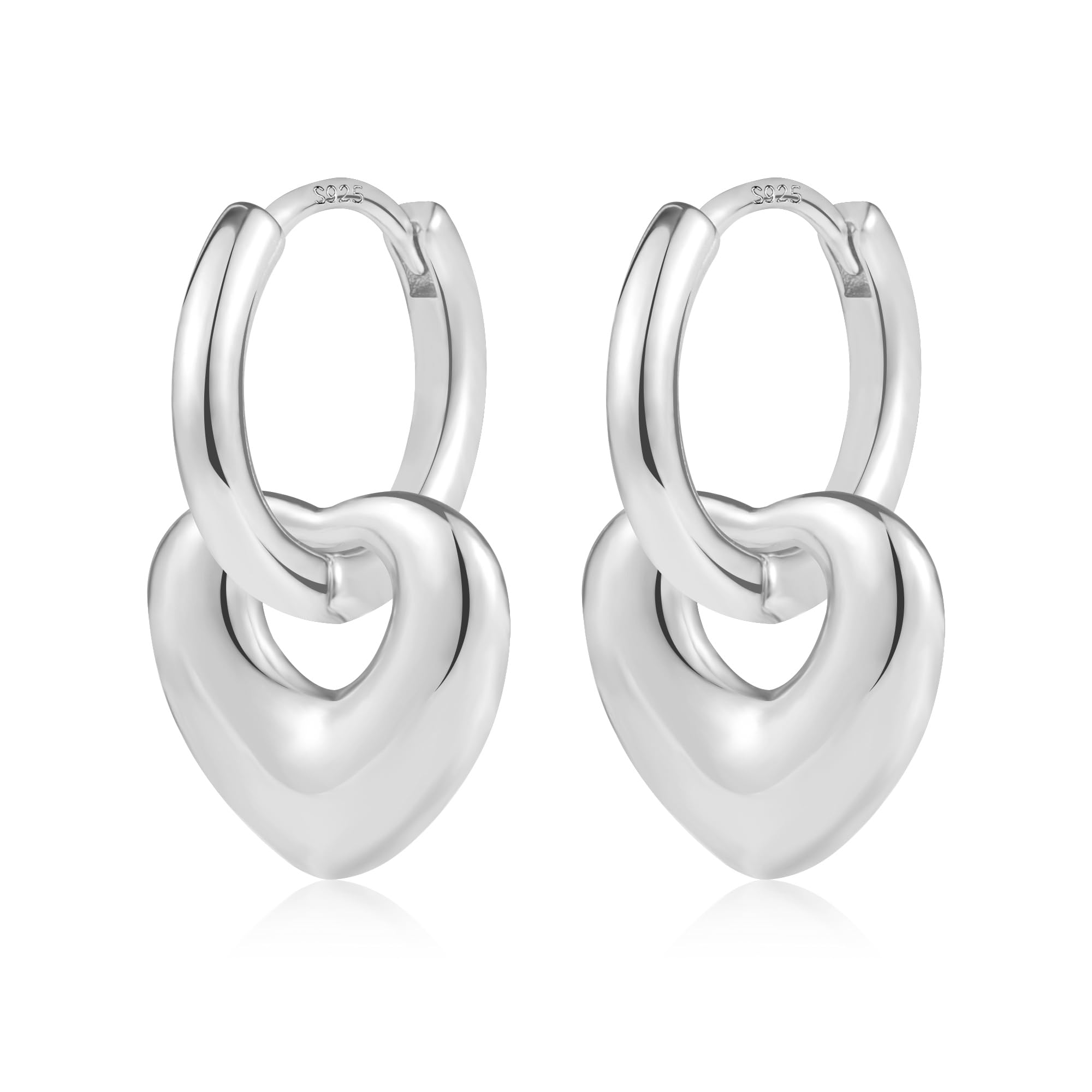 ALEXCRAFT 14K Chunky Ohrringe Gold Creolen Klein Damen Geome
