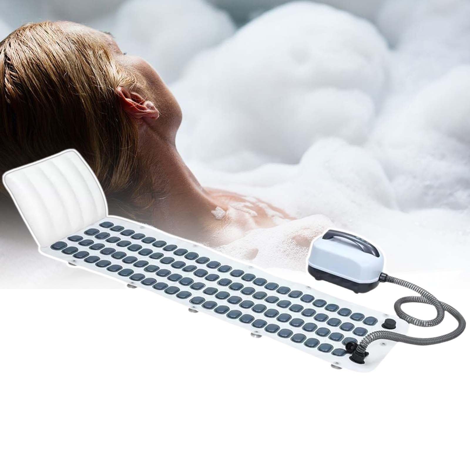 Alfombrilla de baño ergonómica de relax completo con 114 chorros de aire