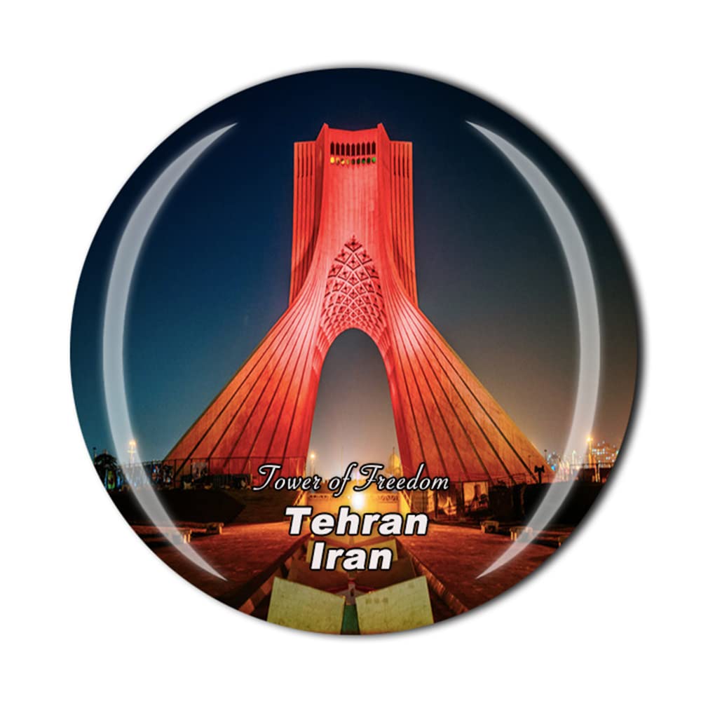 Timefly Iran Tower Of Freedom Tehran Fridge Magnet Crystal Tourist Souvenir Gift Collection Refrigerator Magnetic Sticker