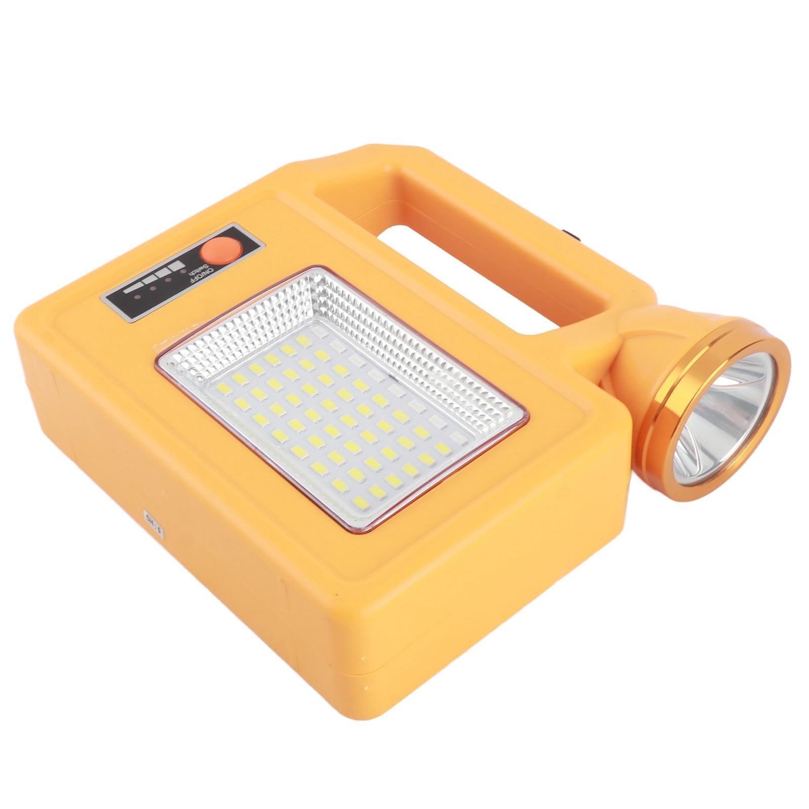 Torcia Solare LED Ricaricabile Impermeabile Multifunzione per Campeggio Ed Emergenza 6000mAh Materiale ABS