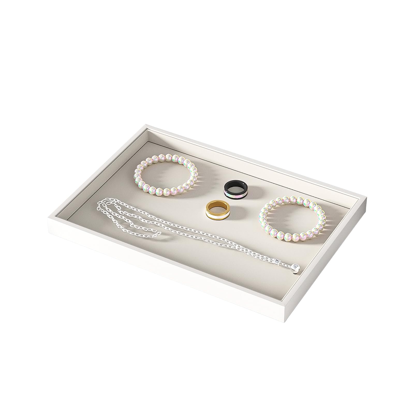 Julysky Jewelry Organizer Trays for Drawer,Jewelry Display Organizer Case for Women,Bracelet Necklace and Ring Display Stand for Selling,Velvet