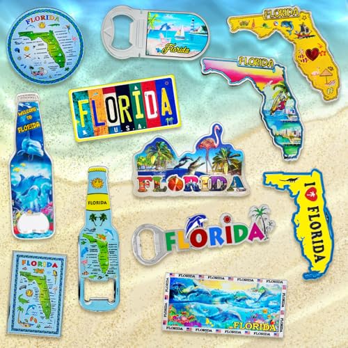 12 Imanes Decorativos de Florida en Pack miniatura 7