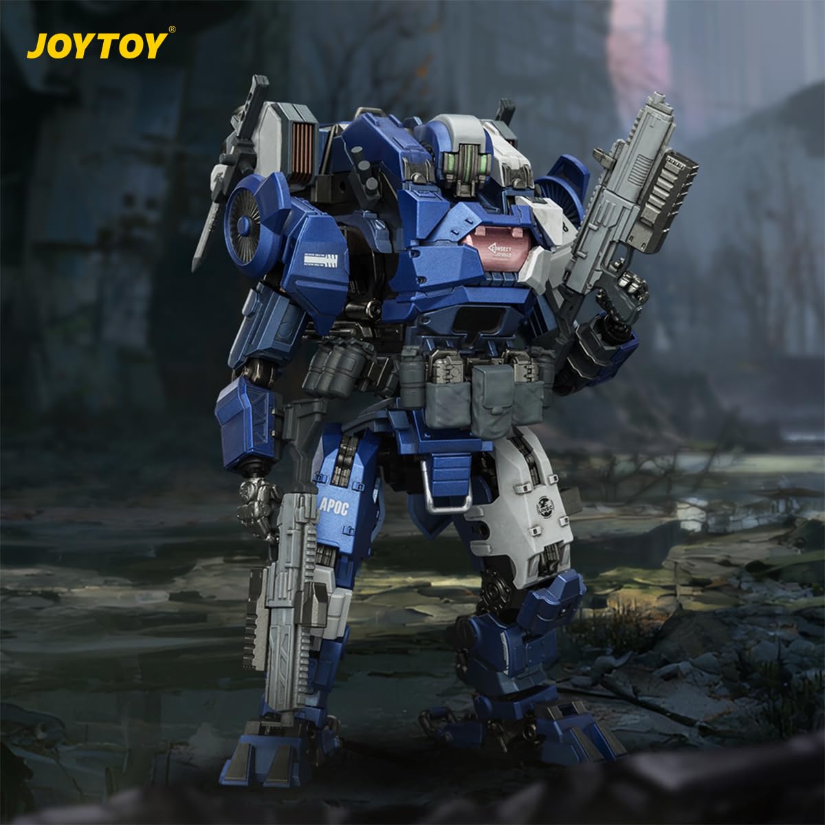 TOYVERSE JOYTOY APOC Series Crusher Rapid Assault Mech | 1/25 multi broń akcesoria pełny zakres walki design wysoko przegubowy science fiction kolekcjonerska figurka mecha 15+