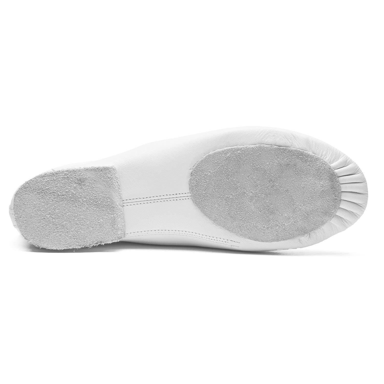 Rumpf Jazzschuhe Basic II 1270 für Gymnastik Jazz Tanz, Leder mit geteilter Chromledersohle