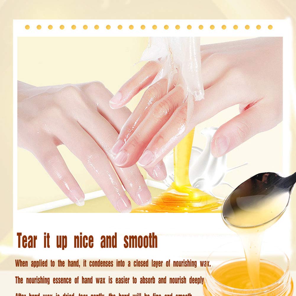 Leche, miel, cera para manos, cuidado de manos, mascarilla nutritiva para manos, hidratante y exfoliante, la cera para manos blanqueadora es adecuada para mejorar la piel de las manos