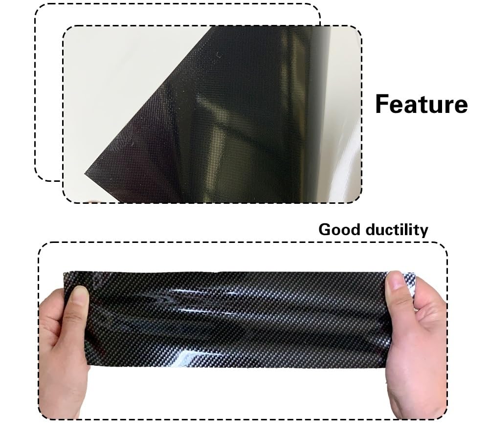 Pellicola Wrapping Auto Pellicola vinilica in fibra di carbonio 9D Adesivo for auto lucido Copertura for pellicola for moto Accessori for involucro in vinile for adesivi for veicoli(30cmx150cm)