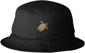 Sea Turtle Embroidered Bucket Cap 