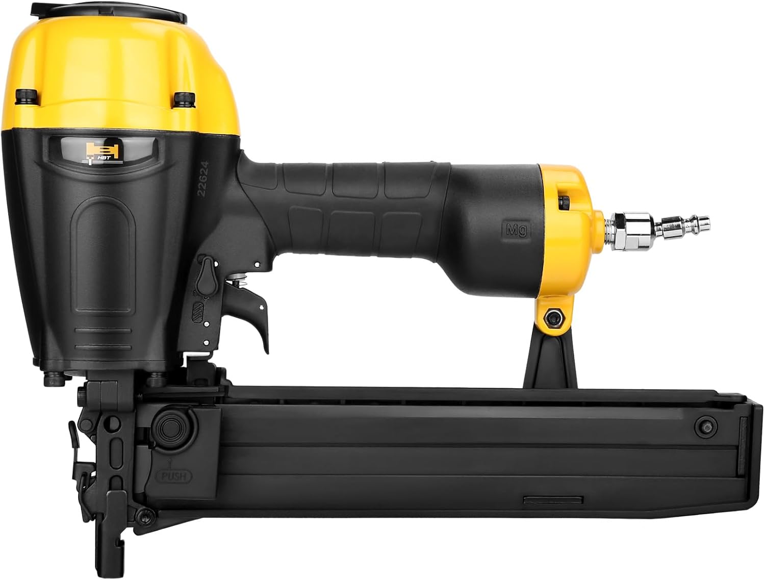 HBT HBN851P 16GA Pneumatic Construction Stapler, 7/16-Inch Medium Crown Stapler Accepts 3/4" to 2" Staples