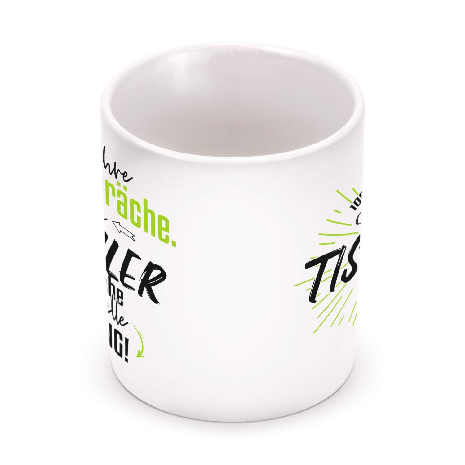 Fashionalarm Mug Tischler - Ich Führe Selbstgespräche Printed On Both Sides With Saying Funny Gift Idea Colleague Work Occupations Mug, White, 330 Ml