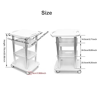 Amazon.co.jp: フェイシャルトロリービューティーサロンカート 4
