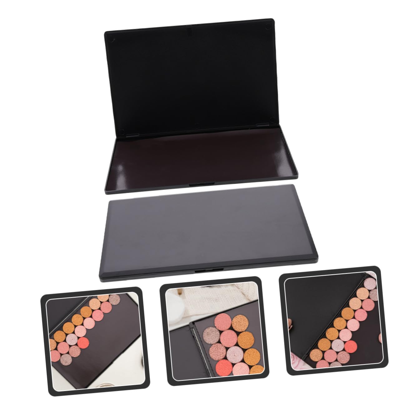 Homoyoyo Palette di Ombretti Vuote Magnetiche 2 Pezzi 23x15 Cm Contenitore per Ombretti Fai da Te Portatile per Trucco Quotidiano e Viaggi