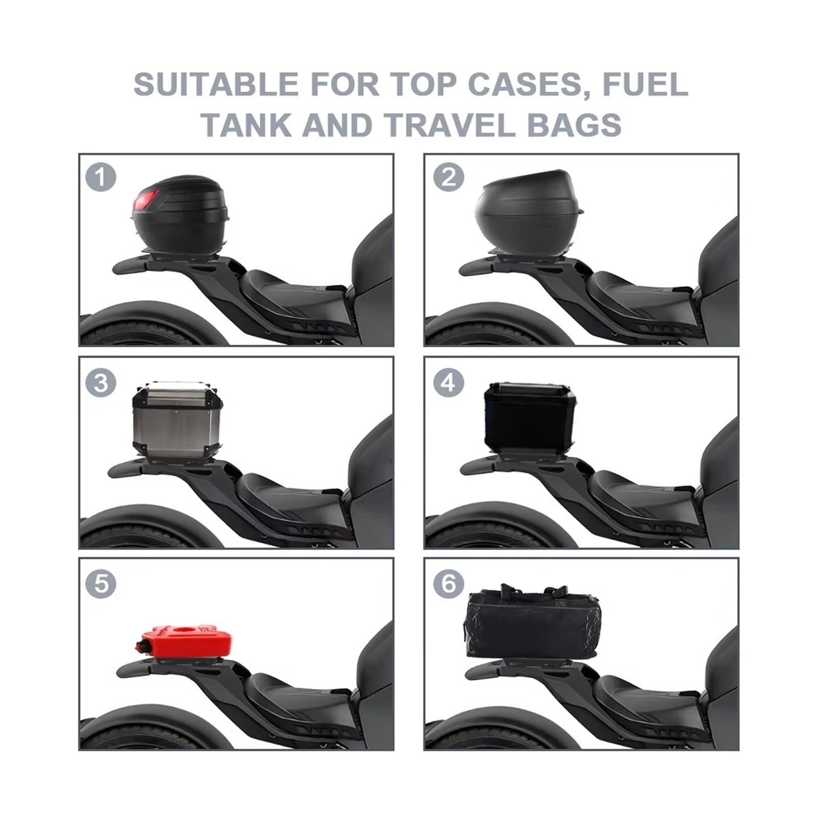 Hinterradgepäckträger Für Can-Am Für Ryker 900/Für Rally Für Edition/Für Ace Motorrad-Hintergepäckträger Topcase-Hinterradträger-Stützhalterung Motorrad Gepäckträger