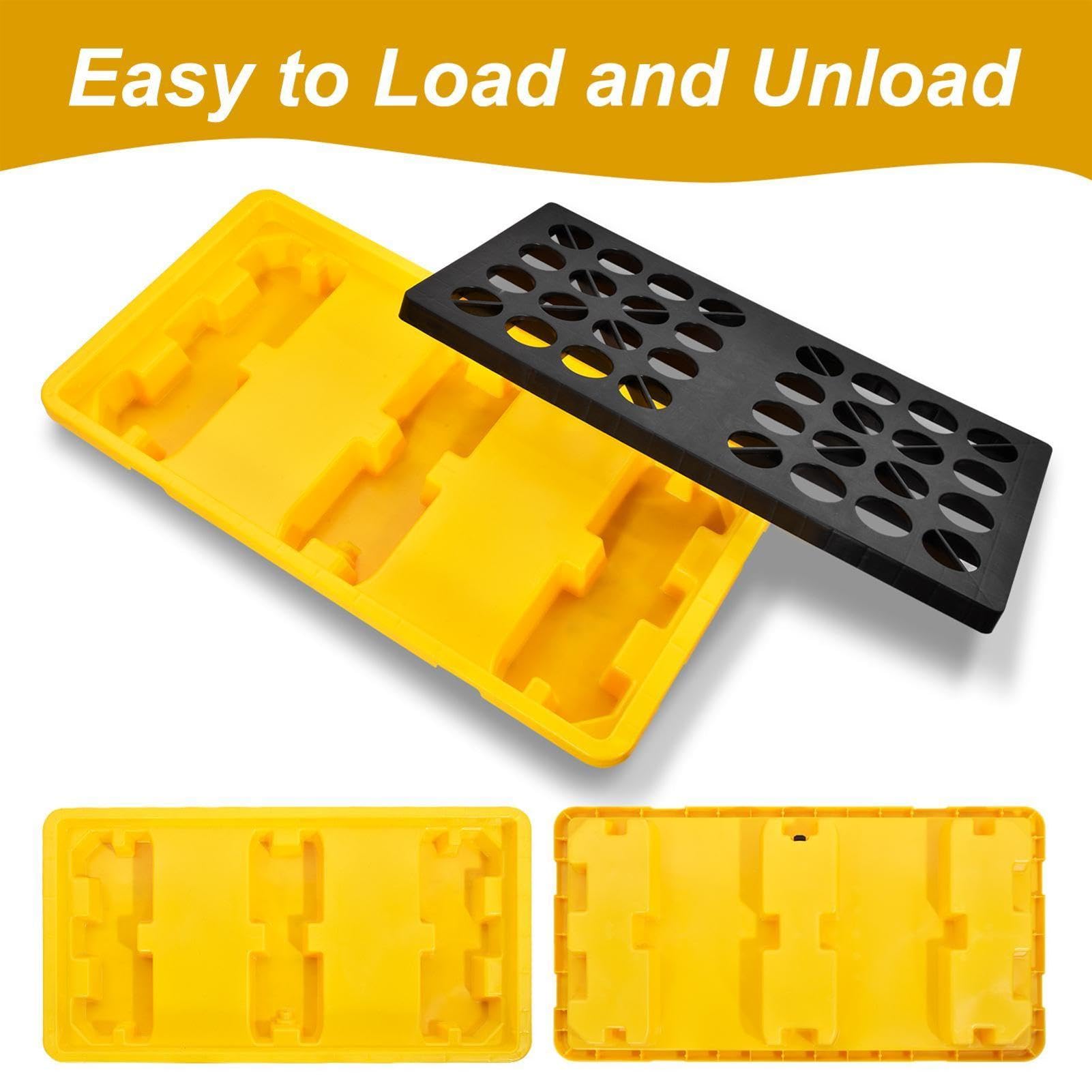 Auslaufsichere Auffangwanne Modular Mit Ablauf, 30 Gallonen, 5000 Lbs Tragkraft, Spill Containment Plattform Aus HDPE, Stapelbar, Für Industrie, Lager & Labor, Ideal Zur Lagerung Von Öl & Chemikalien