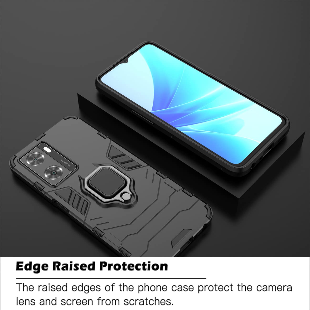 Custodia Oppo A57 4G Antiurto Arancione | Protezione Ibrida Heavy Duty