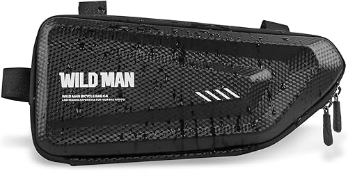 Miniatura 6 de KKZOL Bolsa de almacenamiento de marco, bolsa de sillín pequeña, bolsillo de brazo oscilante, resistente al agua, bolsa de herramientas lateral