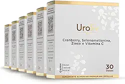 Suplemento Uroliv para Incontinência e Infecção Urinária 180 Cáps (6 meses de uso)